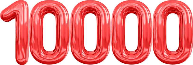 Number 10000 Red